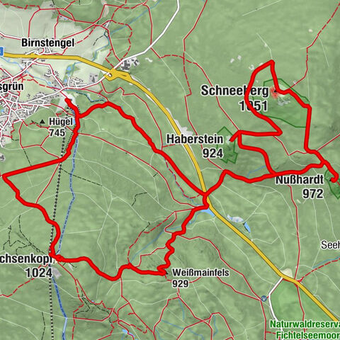 Fichtelgebirge Viergipfeltour