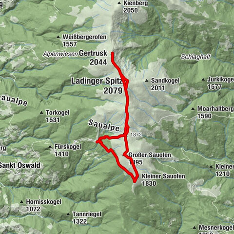 Steinerhütte-kl.+gr. Sauofen zum Gertrusk und zurück