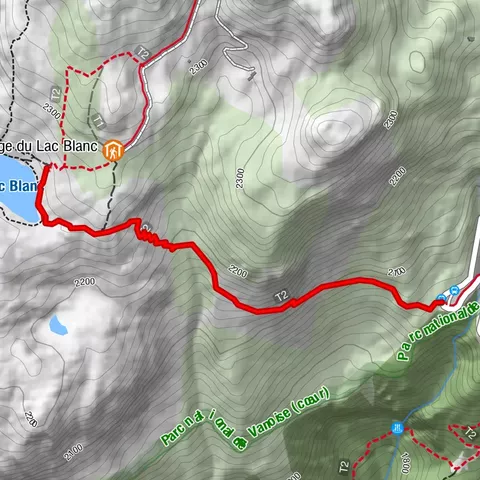 Wanderweg zum Lac Blanc