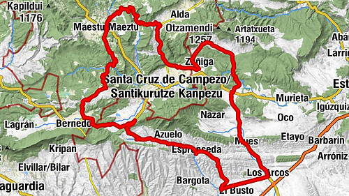 Valles de Álava - Camping Acedo Route 3