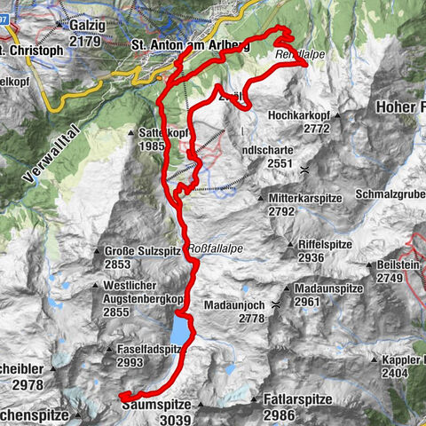 Darmstädter Hütte mit Rückweg über Rendl Alpe