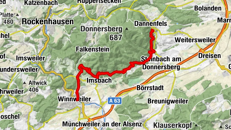 Pfälzer Höhenweg Etappe 01 Winnweiler-Dannenfels
