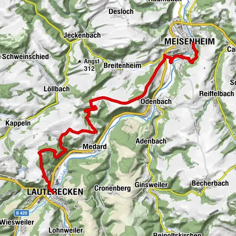 Pfälzer Höhenweg Etappe 06 Meisenheim - Lauterecken
