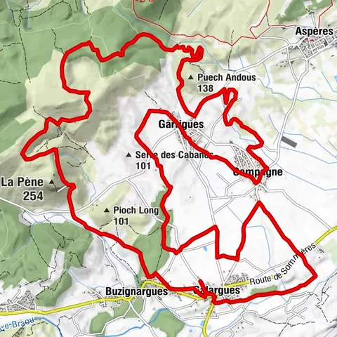 LA PÈNE GALARGUES - VTT-FFC Bereich PAYS DE LUNEL