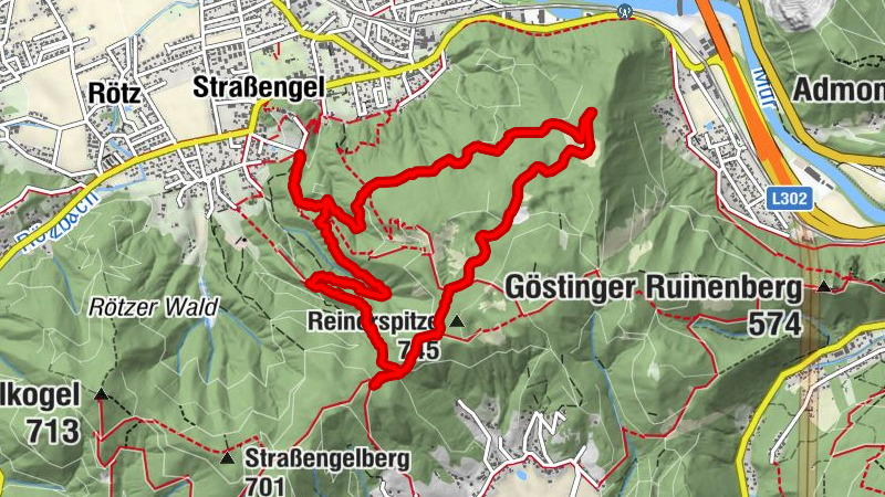 Judendorf Frauenkogel Bilderbuche Rundweg