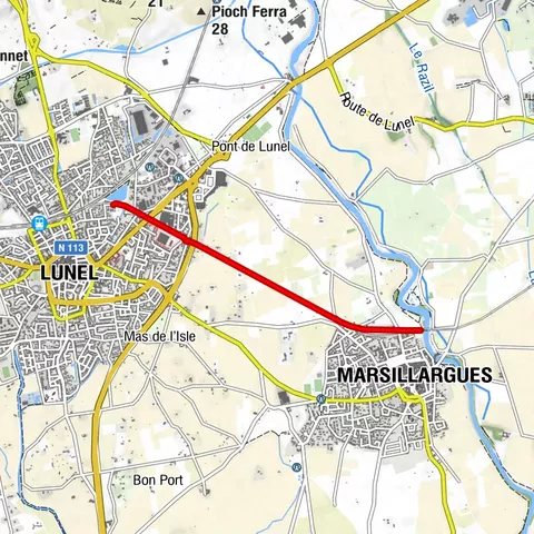 GRÜNER WEG LUNEL - MARSILLARGUES
