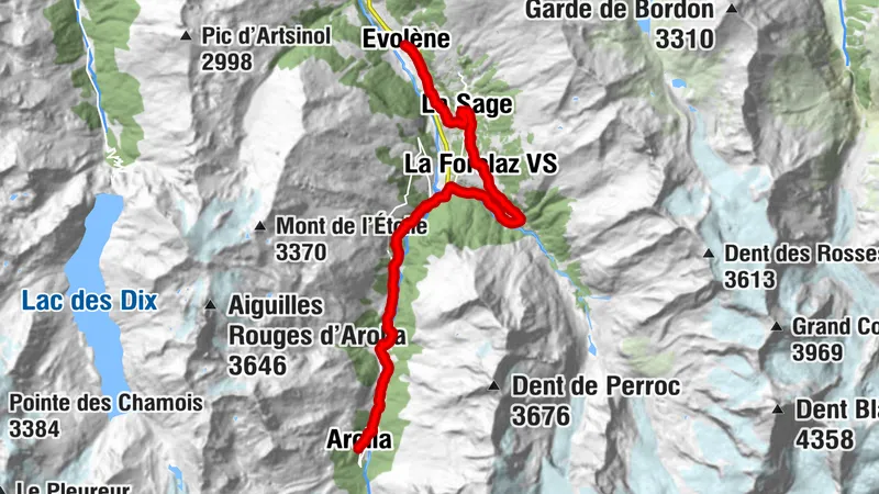 Tour du Val d’Hérens: Arolla – Evolène (Etappe 3)