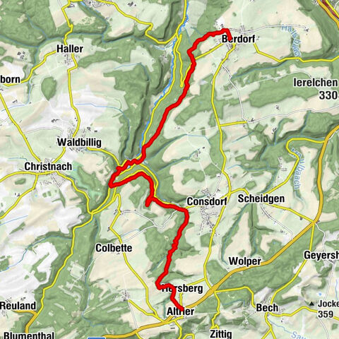 Altrier -> Berdorf (Müllerthal Route 2)