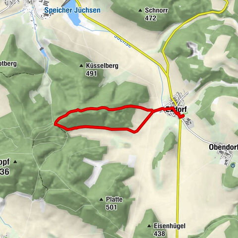 Schwarzer Stock - Exdorf - Grabfeld - Rundweg