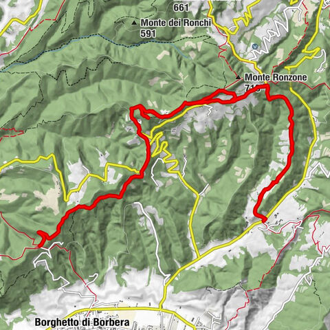 Sentiero 200 - Anello Borbera - Spinti - TAPPA 2/11 (Ca' del bello - Molo Borbera) in mountain bike
