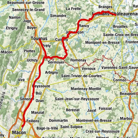 Au fil de l'eau de Louhans à Mâcon