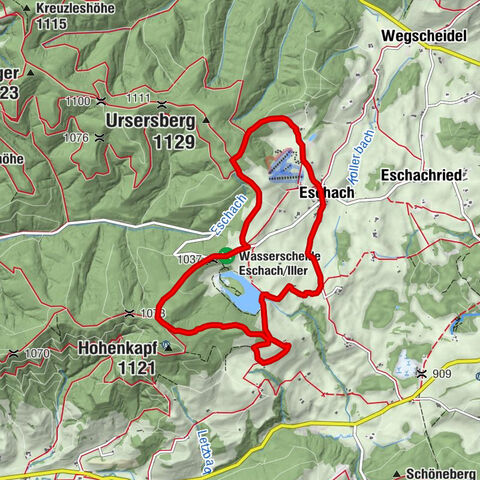 Planetenweg mit Eschacher Weiher