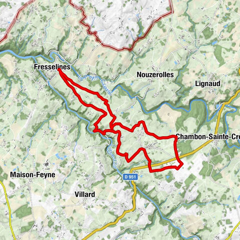 Mountainbike-Strecke Nr. 35 - Fresselines