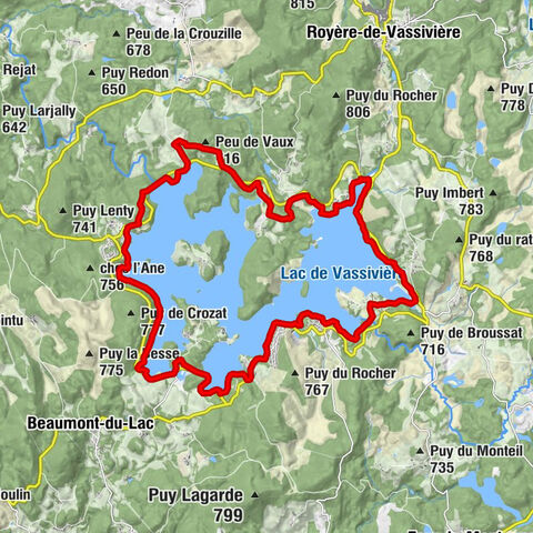 Uferweg des Lac de Vassivière