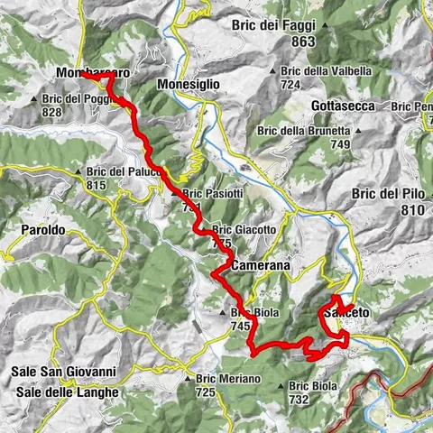 GTL Mountainbiken | Etappe 6 Saliceto - Mombarcaro