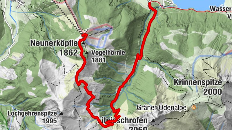 über Strindenalpe (1.682 m)zum Haldensee