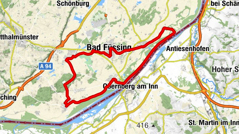 KirchenRadweg Bad Füssing