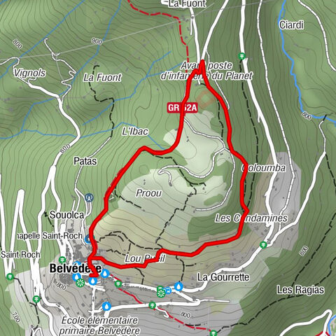 Kleine Wanderung in Belvédère: der Planet-Rundweg