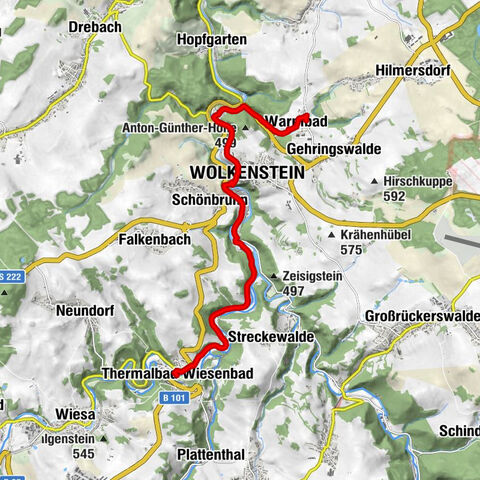 Bäderweg Thermenregion Erzgebirge
