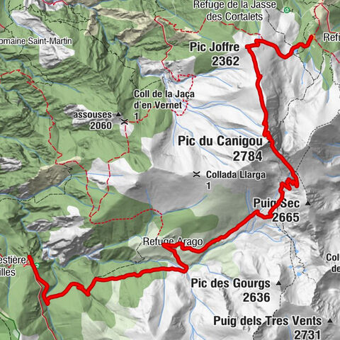 GR10 Pyrenäenweg Etappe 50 (Canigou-Variante)