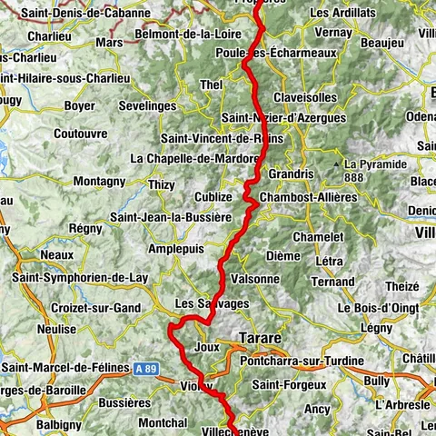 Etappe des GR7 Von den Vogesen bis zu den Pyrenäen