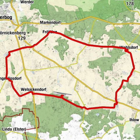 RK6: Fläming Skate, Wahlsdorf, Fröhden, Langenlipsdorf, Wiepersdorf, Hohenseefeld