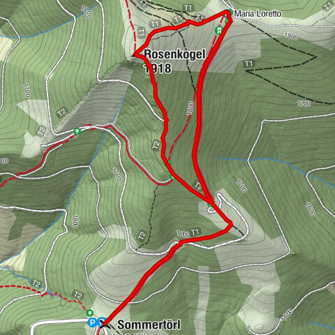 Rosenkogel-Runde  vom Sommertörl