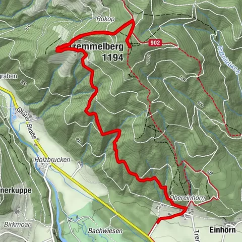 Tremmelberg "Turm im Gebirge"  über Vorder-Tremmel