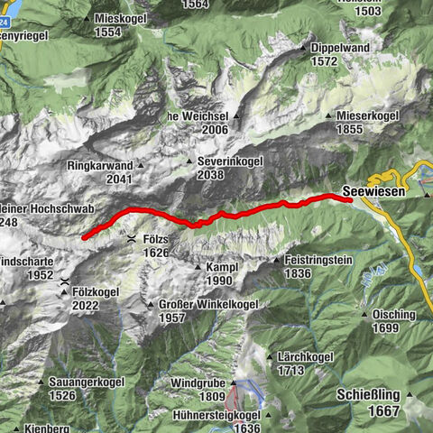 Seewiesen - Voisthalerhütte