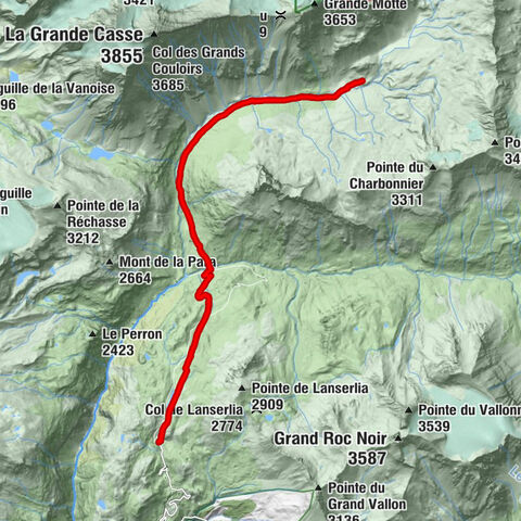 Trail der Schutzhütte der Leisse