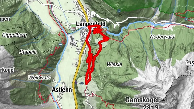 Winter Rundwanderweg  Brandalm/Burgstein - Längenfeld 204