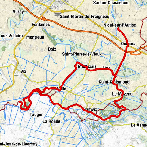 Familienausflug mit dem Fahrrad im Marais Poitevin
