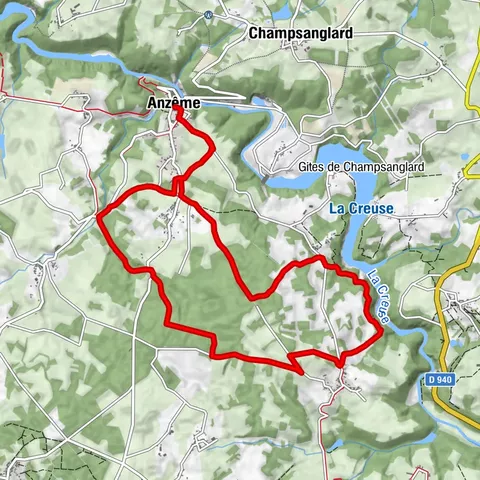 Circuit de randonnée pédestre n° 24 Le Cros du Loup