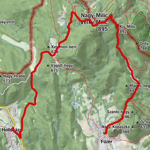 OKT-155-157 Füzér - Hollóháza 13,4 km