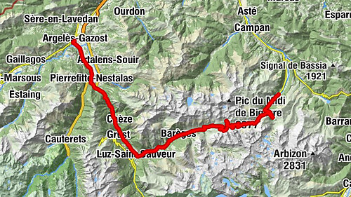K 11. Etappe Gripp-Argeles, Okzitanien/Frankreich