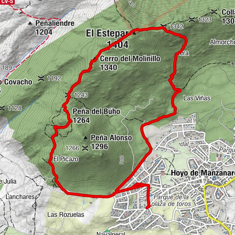 Hoyo de Manzanares - Peña del Búho - Cerro del Molinillo - El Estepar