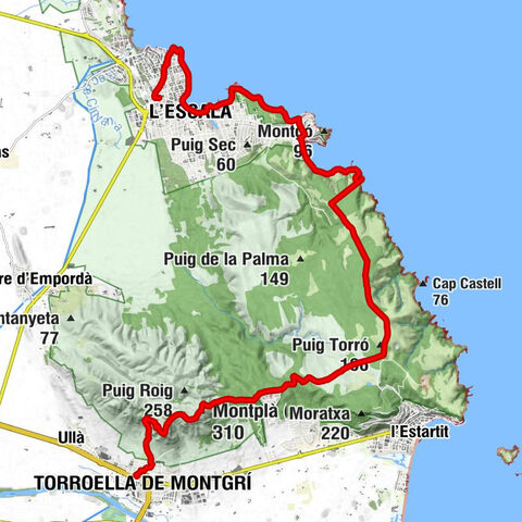 Països Catalans - Montplà (Montgrí) - Muntanya del Montgrí - Torroella de Montgrí