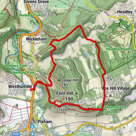 Westhumble - Box Hill - Box Hill Village - London