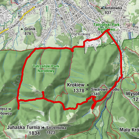 Zakopane - Czerwona Przełęcz - Biała Czubka - Spadowiec