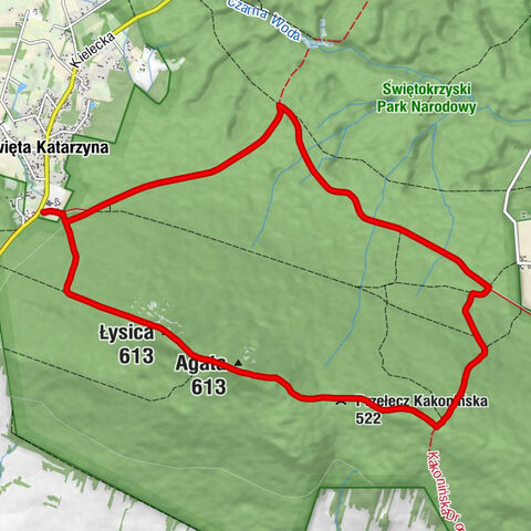 Źródło świętego Franciszka - Łysica - Agata - Kakonin