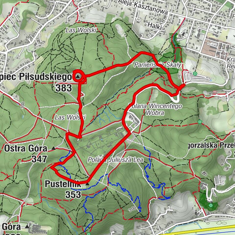 Zwierzyniec - Pustelnik - Kopiec Piłsudskiego - Kraków