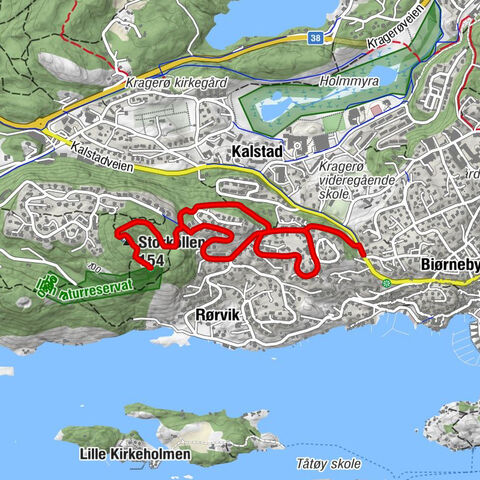 Kragerø - Kalstad - Storkollen