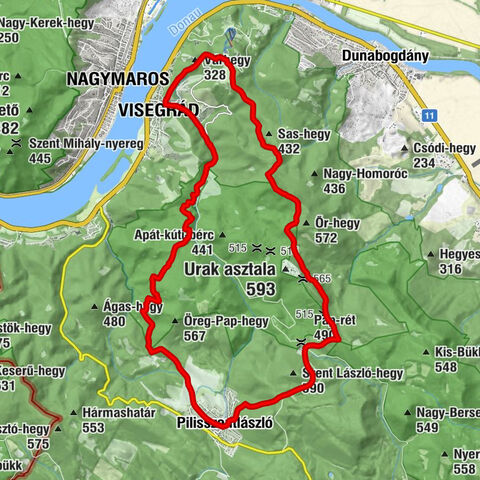 Ördögmalom-vízesés - Pap-rét - Barát-halom - Patak Vendéglő