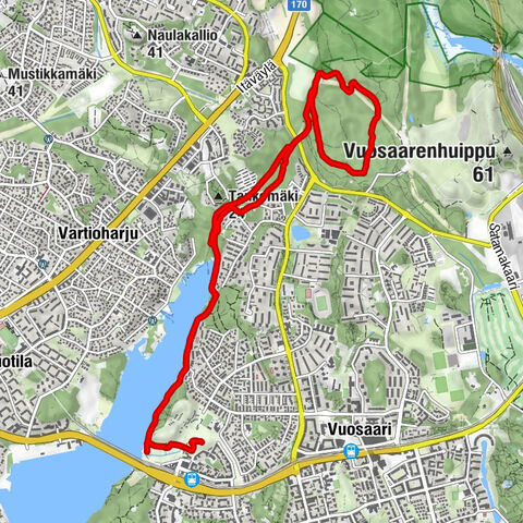 Itäinen suurpiiri - Rastila - Tankomäki - Broända