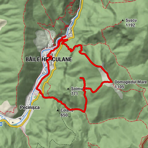 Băile Herculane - Domogledul Mare - Domogledul Mic