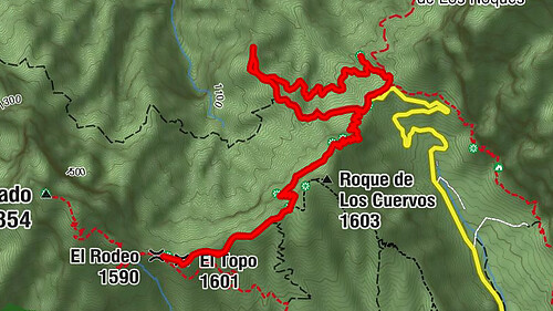Mirador de la Cumbrecita - El Rodeo - El Topo - Roque de Los Cuervos