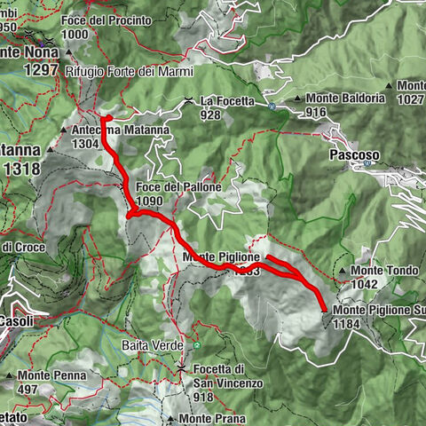 Rifugio Albergo Alto Matanna - Foce del Pallone - Monte Piglione Sud - Monte Piglione