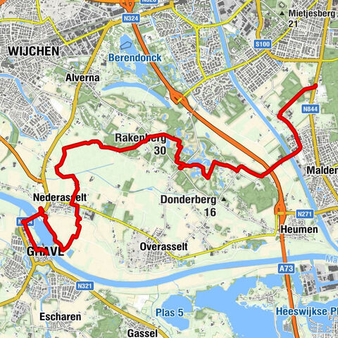 Heumen - Sint Walrickkapel - Rakenberg - Grave