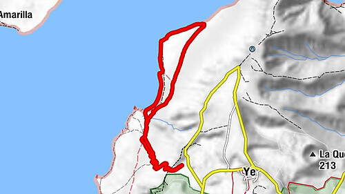 Camino de Los Graciaceros: playa del Risco e Salinas del Rio (Lanzarote)