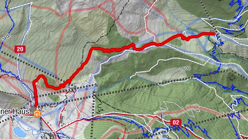 Waalweg zum Leithe Wirt
